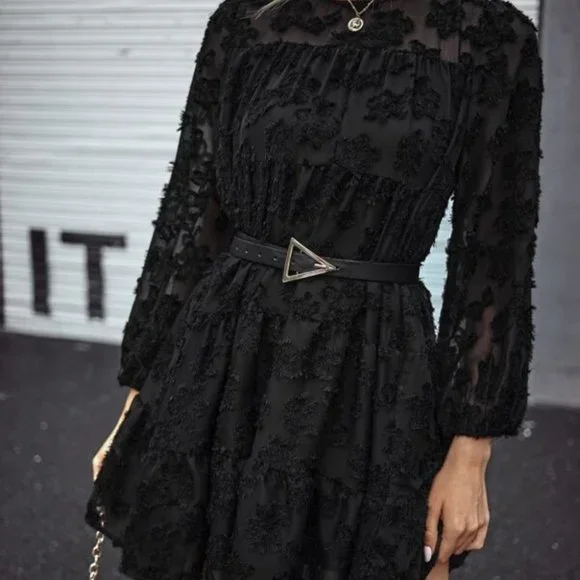 Classic Long Sleeved Mini Dress - Picture 4 of 8